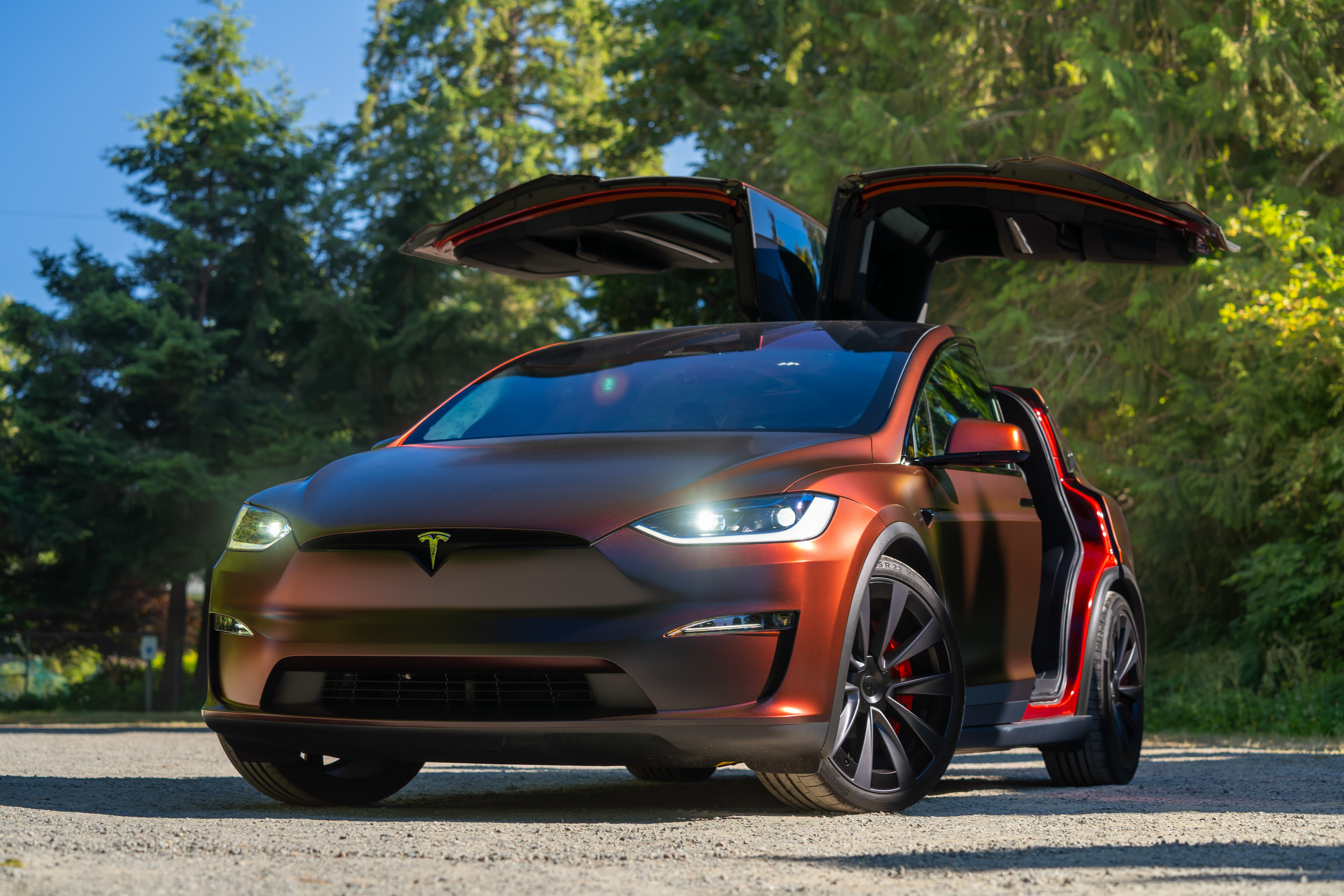 Tesla Model X with chrome delete by SeaWraps in Kent, WA