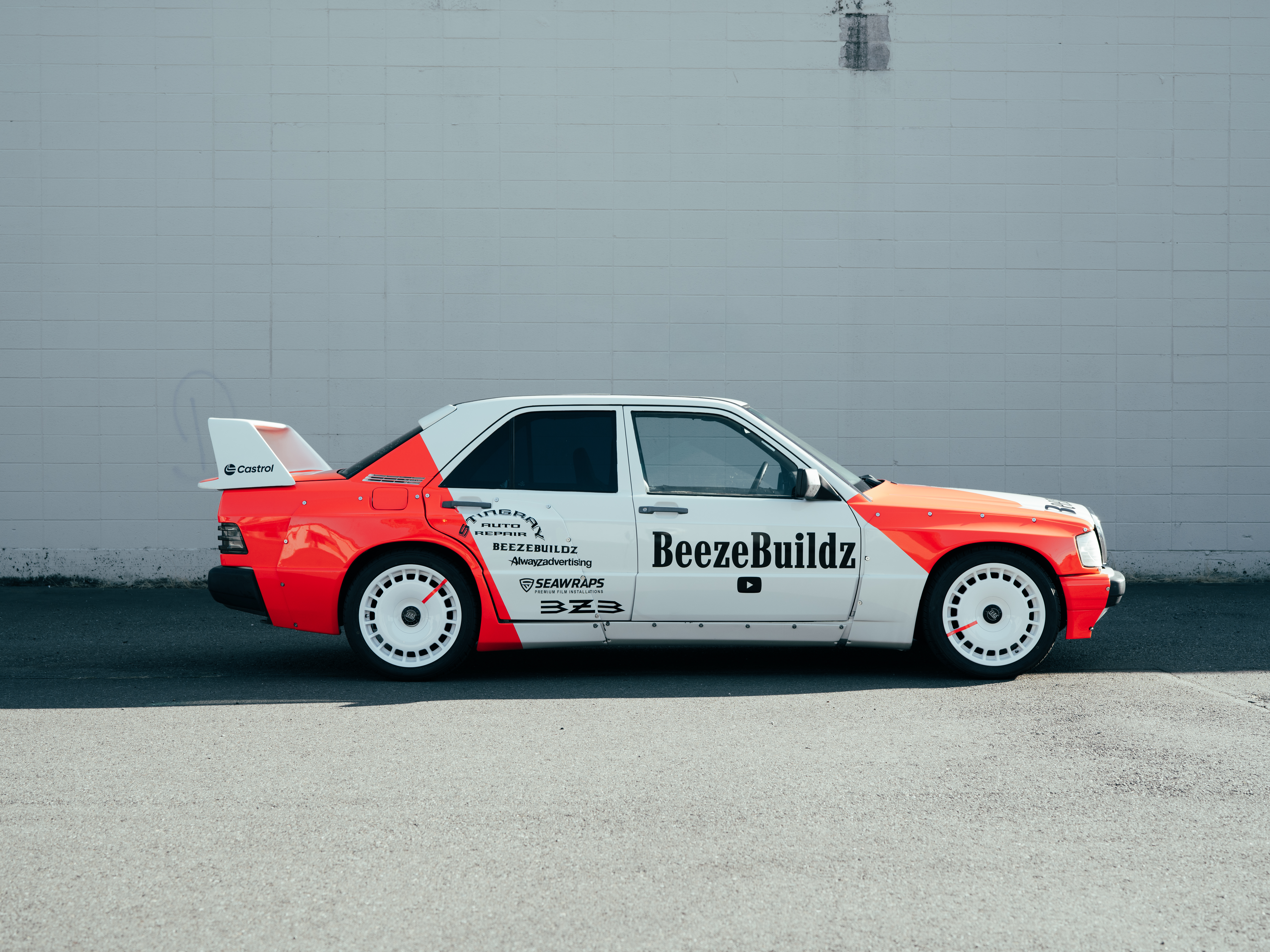 Mercedes 190E with custom styling by SeaWraps