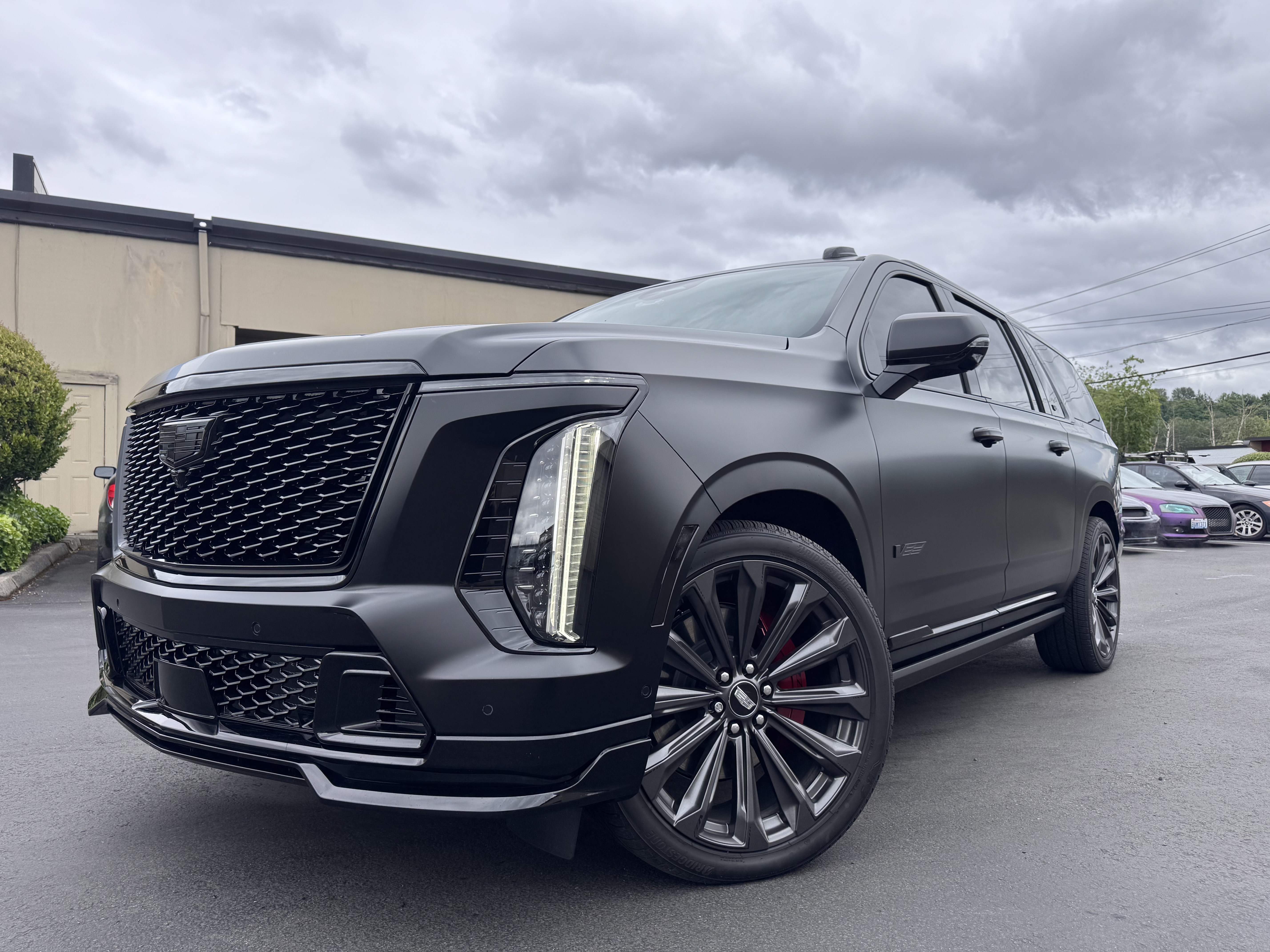 Cadillac Escalade V with STEK DYNOmatte PPF by SeaWraps