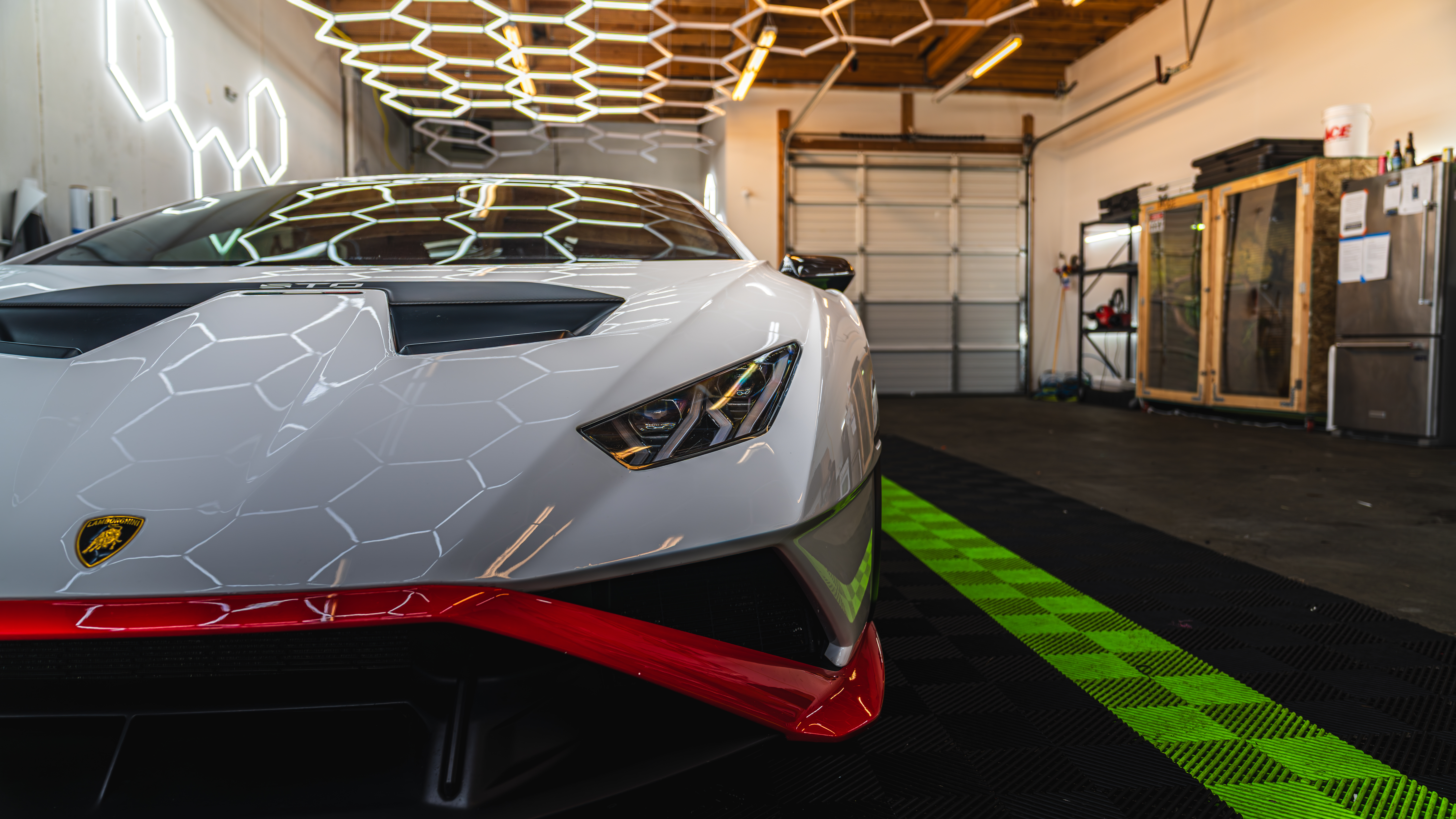 STEK DYNOshield paint protection film detail on a Lamborghini