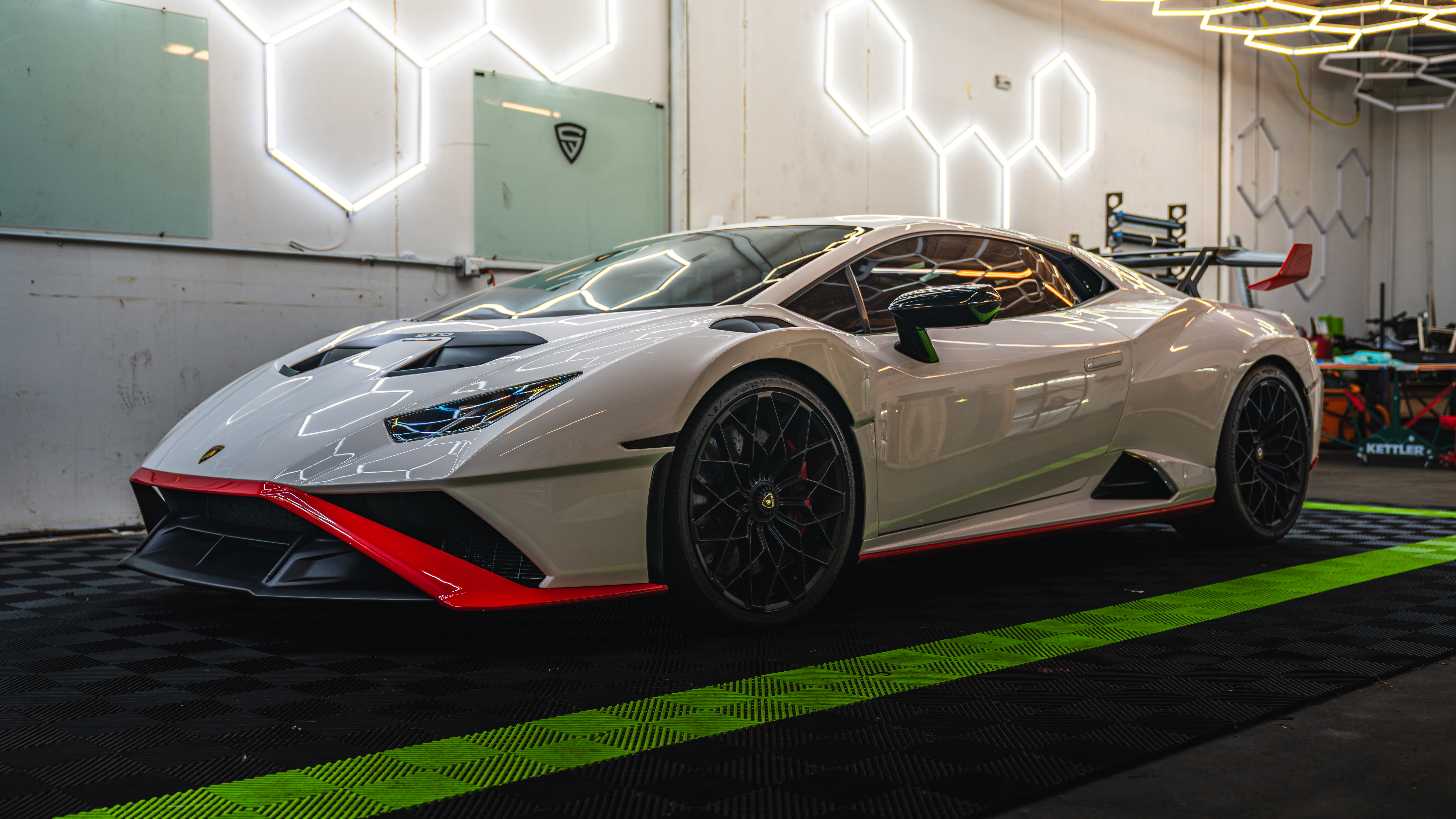 Lamborghini with STEK PPF at SeaWraps shop in Kent, WA