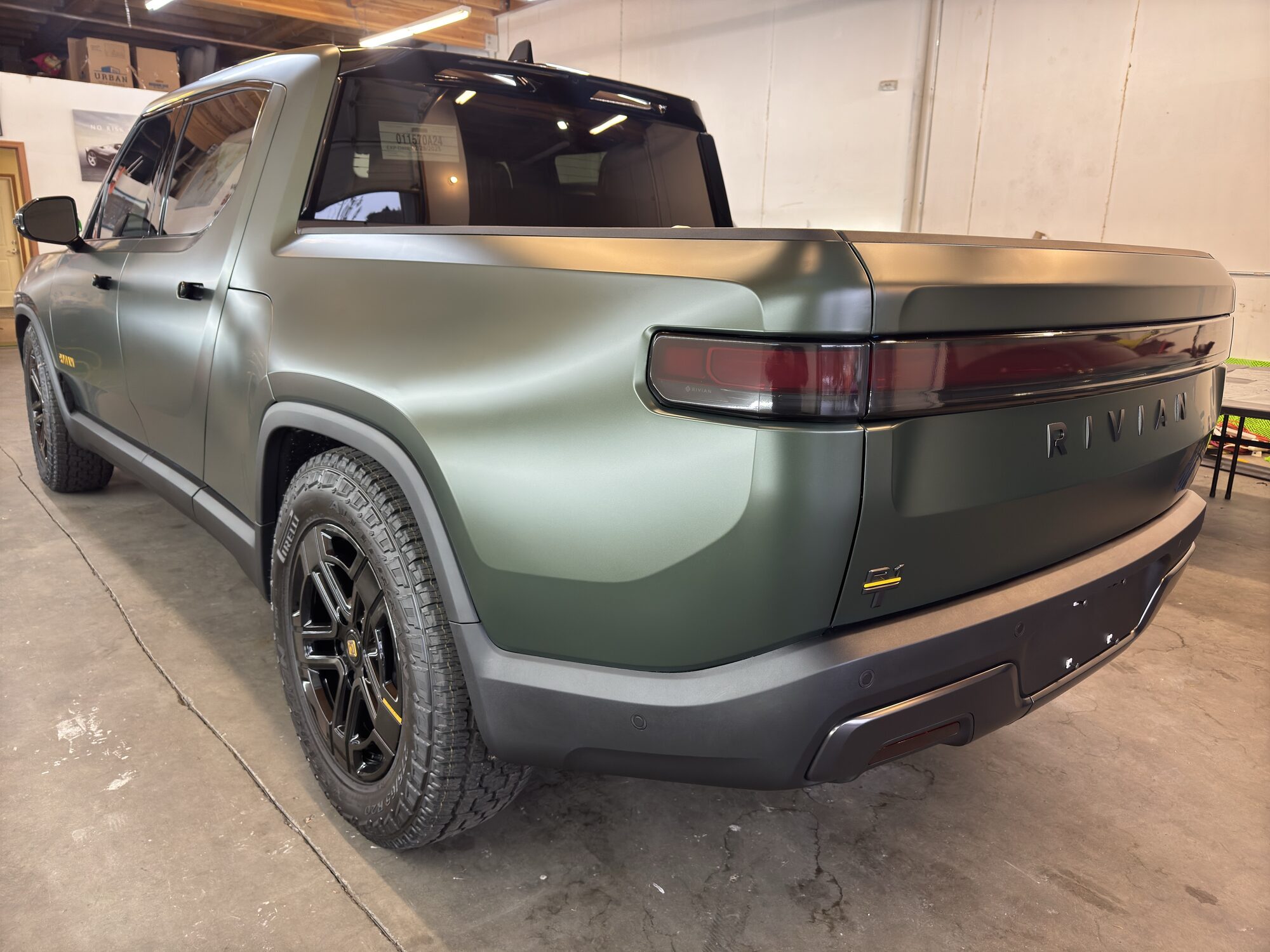 Rivian with matte paint protection film installed by SeaWraps in Kent, WA