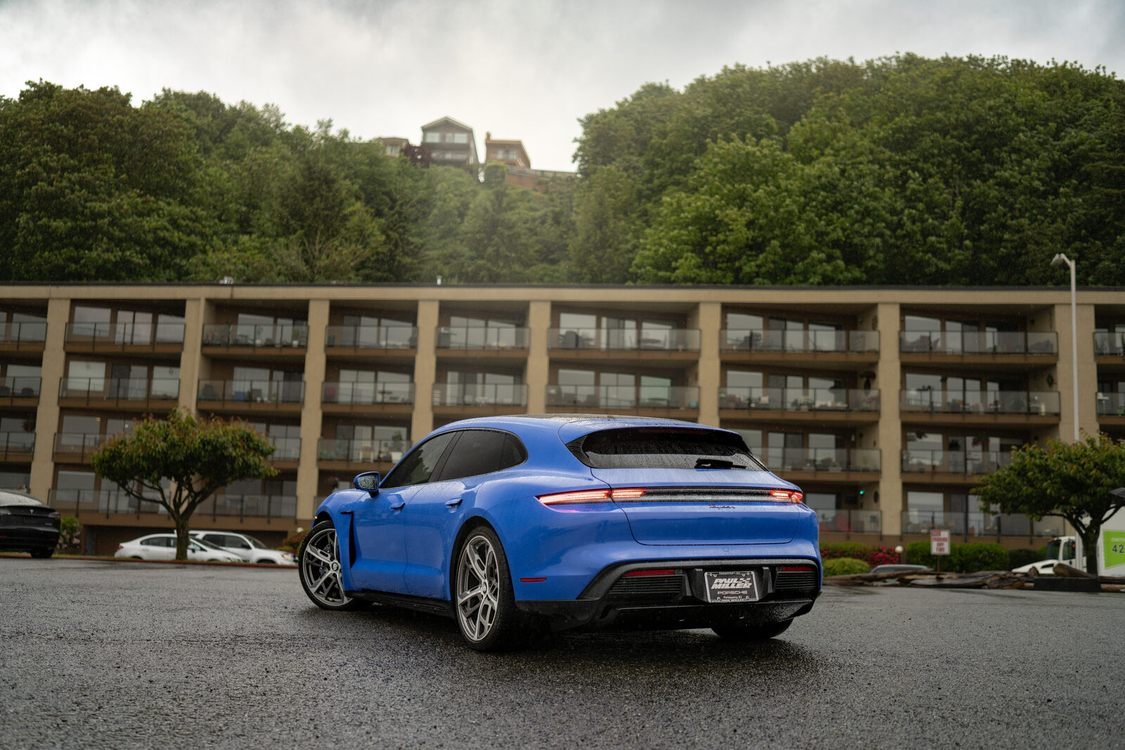 Blue Porsche Taycan from the SeaWraps gallery