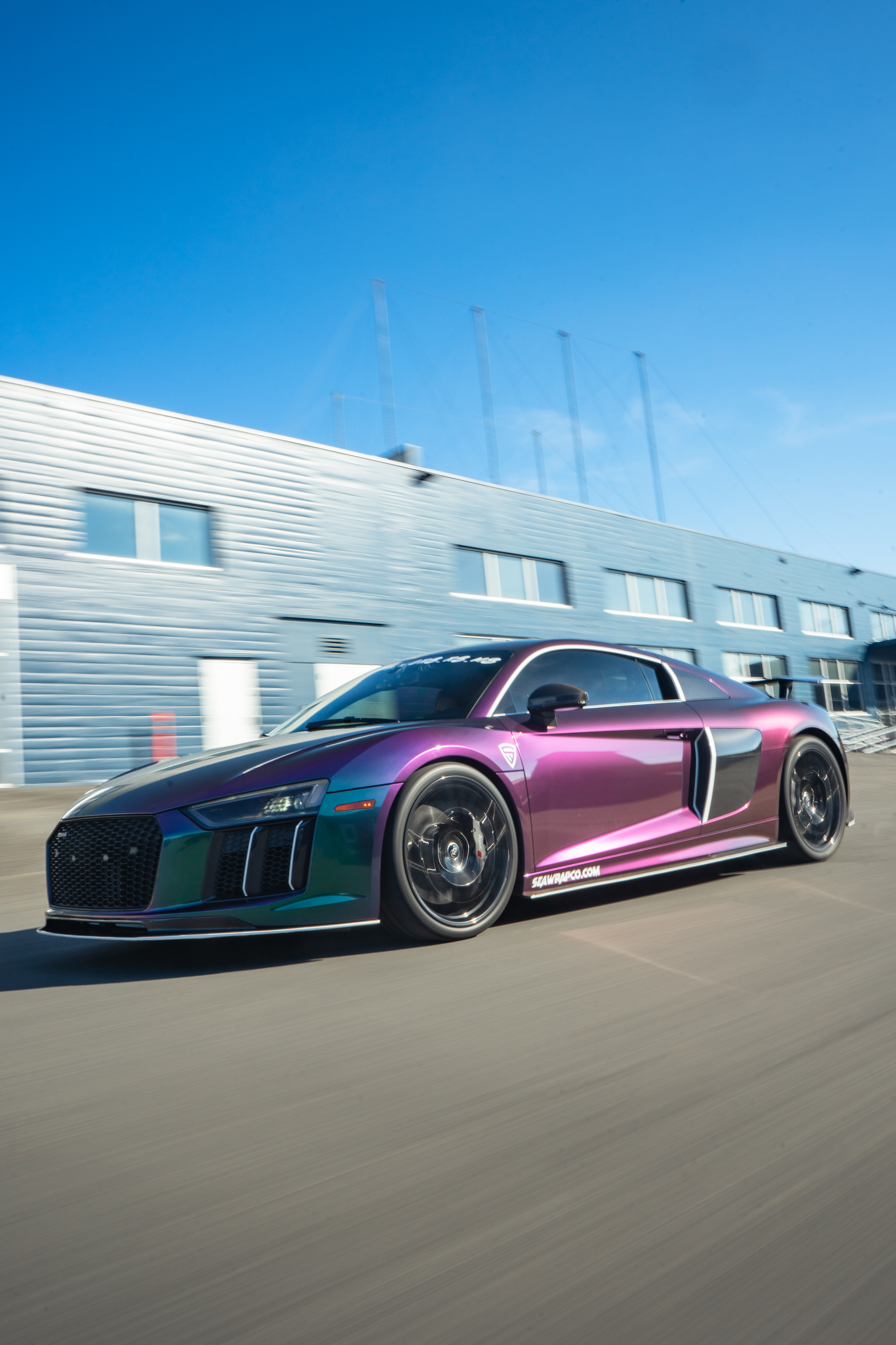 Custom rainbow wrap and graphics by SeaWraps in Kent, WA