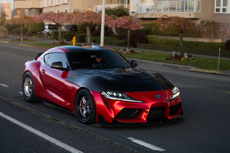 Toyota Supra with ceramic coating by SeaWraps