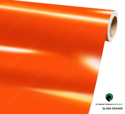 CheetahWrap Gloss Orange vinyl wrap film swatch