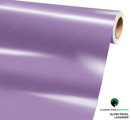CheetahWrap Gloss Pearl Lavender vinyl wrap film swatch