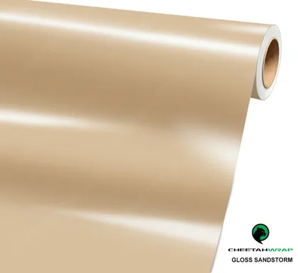 CheetahWrap Gloss Sandstorm vinyl wrap film swatch