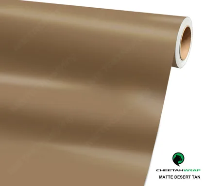 CheetahWrap Matte Desert Tan vinyl wrap film swatch