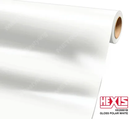 HEXIS Gloss Polar White (HX20001B (Special Order)) vinyl wrap film swatch