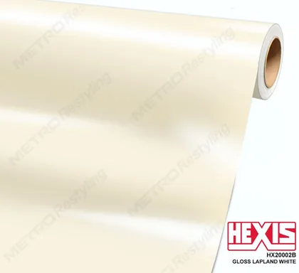 HEXIS Gloss Lapland White (HX20002B (Special Order)) vinyl wrap film swatch