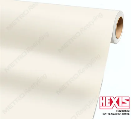 HEXIS Matte Glacier White (HX20003M (Special Order)) vinyl wrap film swatch