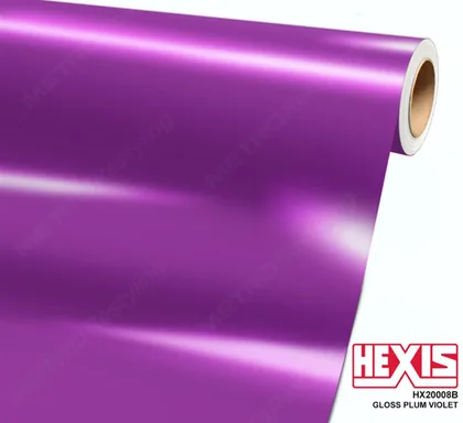HEXIS Gloss Plum Violet (HX20008B) vinyl wrap film swatch