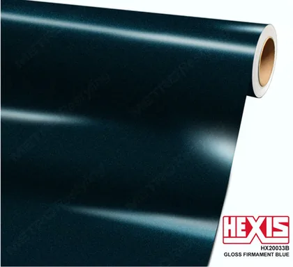 HEXIS Gloss Firmament Blue (HX20033B) vinyl wrap film swatch