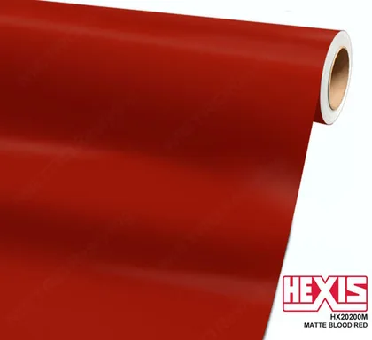 HEXIS Matte Blood Red (HX20200M (Special Order)) vinyl wrap film swatch