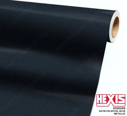 HEXIS Metallic Satin Celestial Blue (HX20236S) vinyl wrap film swatch