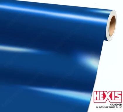 HEXIS Gloss Sapphire Blue (HX20300B (Special Order)) vinyl wrap film swatch