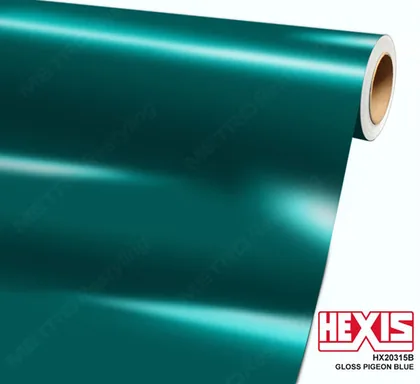 HEXIS Gloss Pigeon Blue (HX20315B) vinyl wrap film swatch