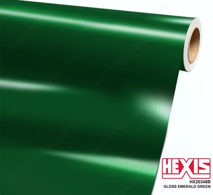 HEXIS Gloss Emerald Green (HX20348B (Special Order)) vinyl wrap film swatch