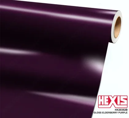 HEXIS Gloss Elderberry Purple (HX20352B) vinyl wrap film swatch