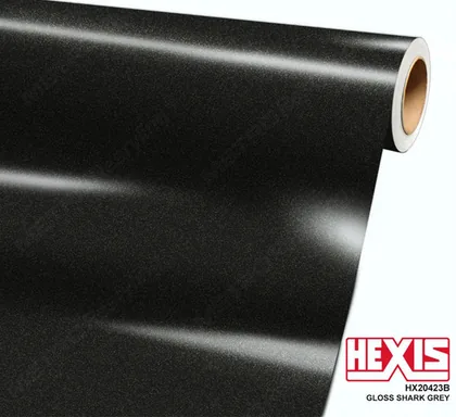 HEXIS Gloss Shark Gray (HX20423B) vinyl wrap film swatch