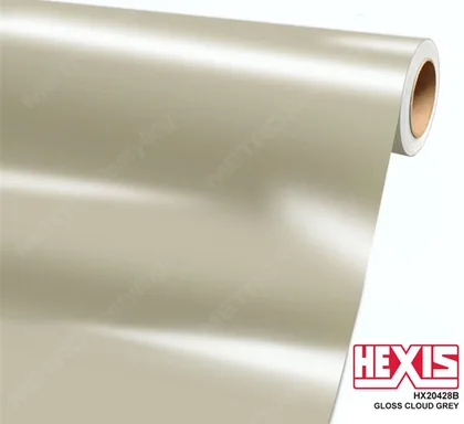 HEXIS Gloss Cloud Gray (HX20428B) vinyl wrap film swatch