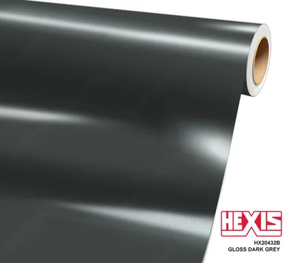 HEXIS Gloss Dark Grey (HX20432B (Special Order)) vinyl wrap film swatch