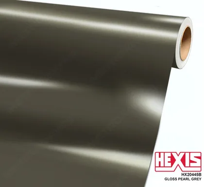 HEXIS Gloss Pearl Gray (HX20445B) vinyl wrap film swatch
