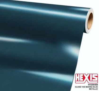 HEXIS Metallic Gloss Yas Marina Blue (HX20646B) vinyl wrap film swatch