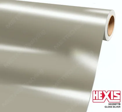 HEXIS Gloss Silver (HX20877B (Special Order)) vinyl wrap film swatch