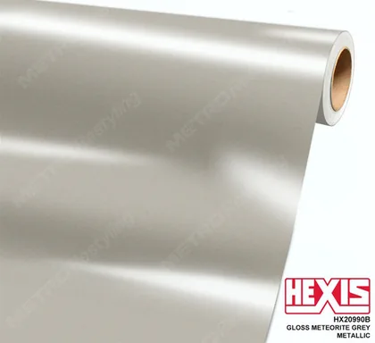 HEXIS Metallic Gloss Meteorite Gray (HX20990B) vinyl wrap film swatch
