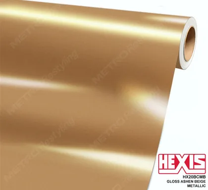 HEXIS Metallic Gloss Ashen Beige (HX20BCMB) vinyl wrap film swatch