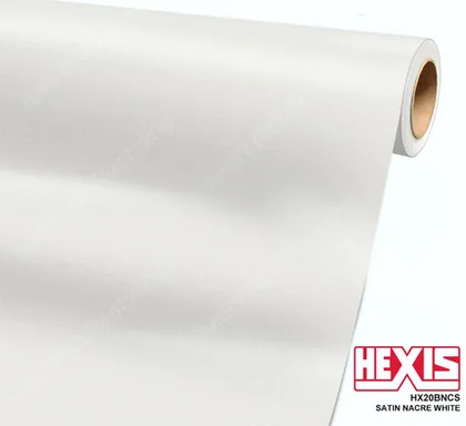HEXIS Satin Nacre White (HX20BNCS) vinyl wrap film swatch