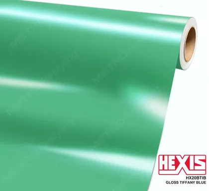 HEXIS Gloss Tiffany Blue (HX20BTIB) vinyl wrap film swatch