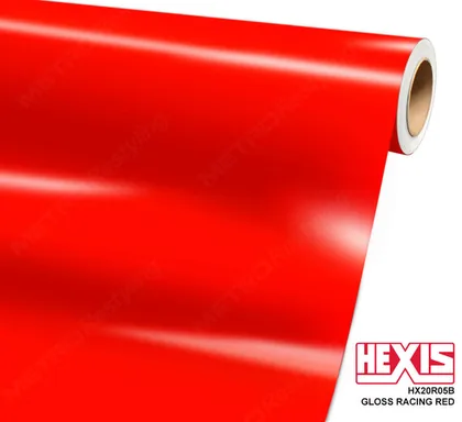 HEXIS Gloss Racing Red (HX20R05B) vinyl wrap film swatch