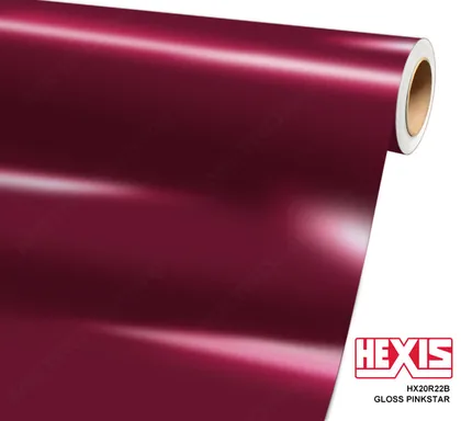 HEXIS Gloss Pinkstar (HX20R22B) vinyl wrap film swatch