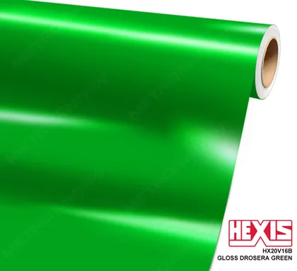 HEXIS Gloss Drosera Green (HX20V16B) vinyl wrap film swatch