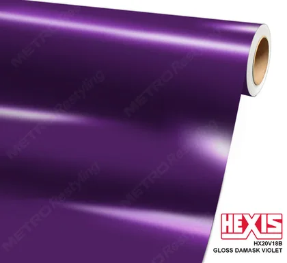 HEXIS Gloss Damask Violet (HX20V18B) vinyl wrap film swatch