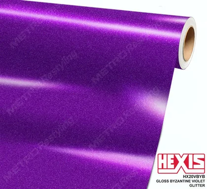HEXIS Glitter Gloss Byzantine Violet (HX20VBYB) vinyl wrap film swatch