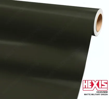HEXIS Matte Military Green (HX20VMIM) vinyl wrap film swatch