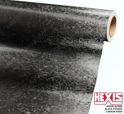 HEXIS Carbon Fiber Black Forged (HX30CAF89S) vinyl wrap film swatch