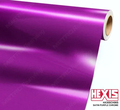 HEXIS Chrome Satin Purple Super (HX30SCH06S) vinyl wrap film swatch