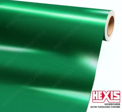 HEXIS Chrome Satin Turquoise Super (HX30SCH09S) vinyl wrap film swatch