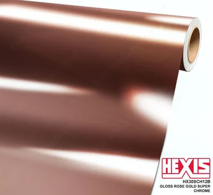 HEXIS Chrome Gloss Rose Gold Super swatch