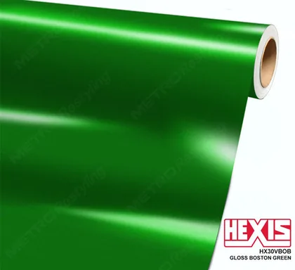 HEXIS Gloss Boston Green (HX30VBOB) vinyl wrap film swatch