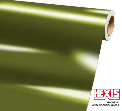 HEXIS Gloss Vintage Green (HXONE700) vinyl wrap film swatch