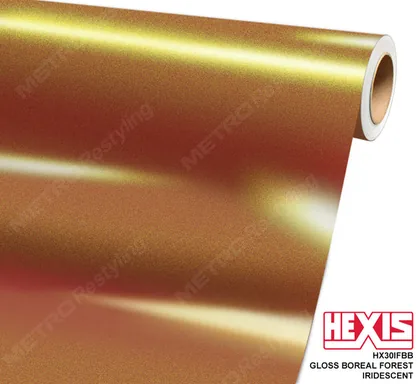 HEXIS Iridescent Gloss Boreal Forest HX30IFBB vinyl wrap film swatch