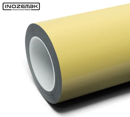 Inozetek Gloss Silk Yellow (CN615) vinyl wrap film swatch