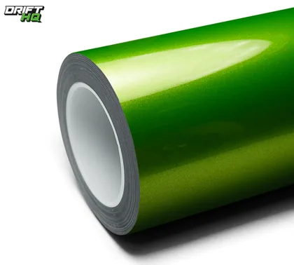Inozetek Gloss Drift HQ Java Green (DHQ999(D)) color paint protection film swatch