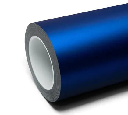 Inozetek Satin Liquid Metallic Azure Blue (DPPF814) color paint protection film swatch